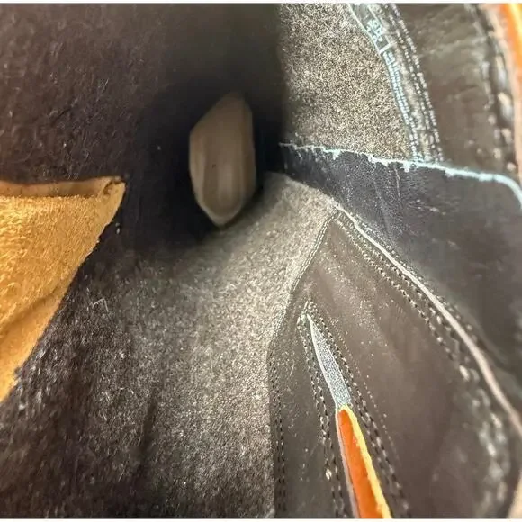 Clarks Women's Leather Riding Boots - Adjustable Buckled Straps 6.5 - Picture 7 of 8